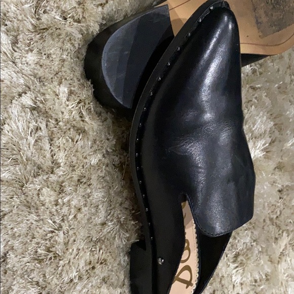 Black Sam Edelman slip on mules. - Picture 4 of 4